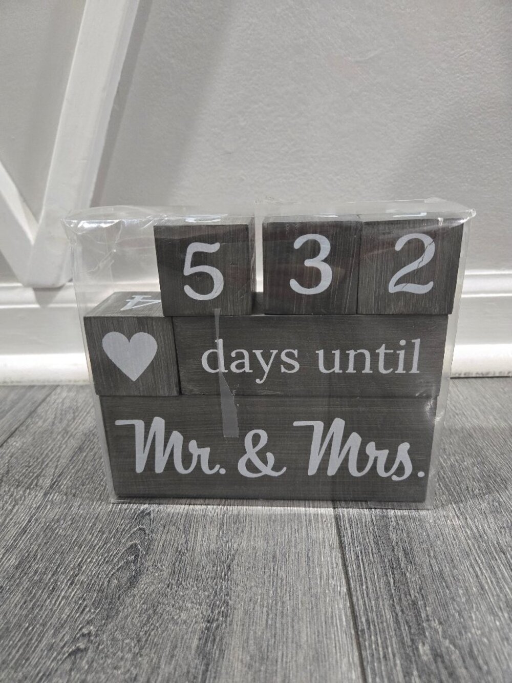 Wedding countdown blocks